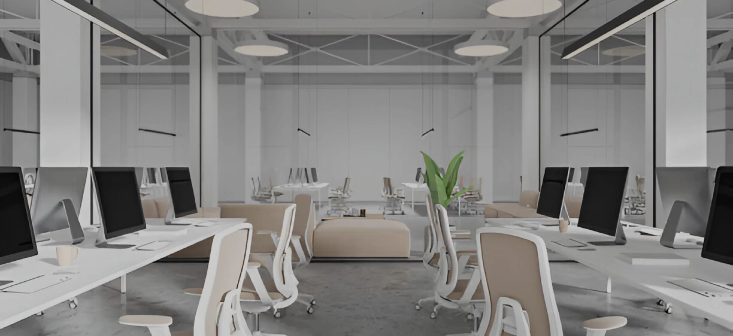 Freshly cleaned open-plan office after a Flawless Clean visit